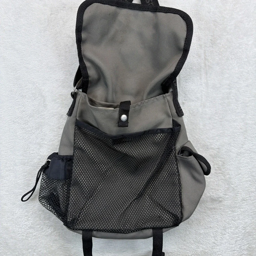 Vintage Triple Five Soul 555 Messenger Bag Orange Gray Y2K Crossbody Streetwear